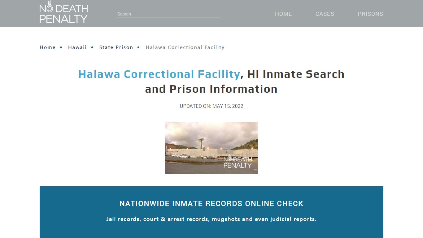 Halawa Correctional Facility, HI Inmate Search, Visitation ...